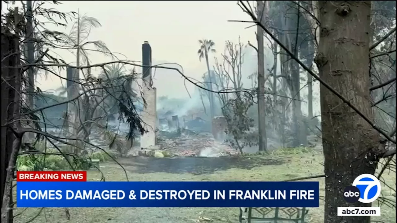 Malibu fire destroys at least 1 home in Serra Retreat community