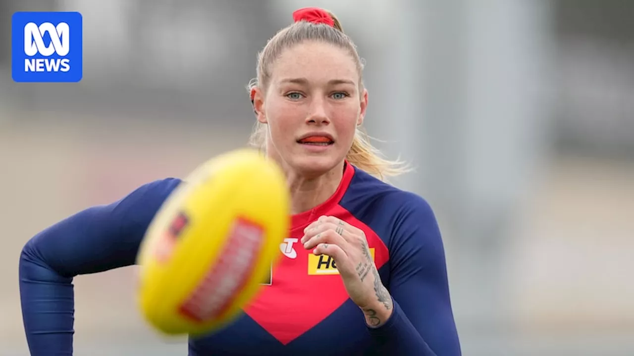 Hawks mull over Tayla Harris AFLW trade ahead of deadline as Demons offer extension