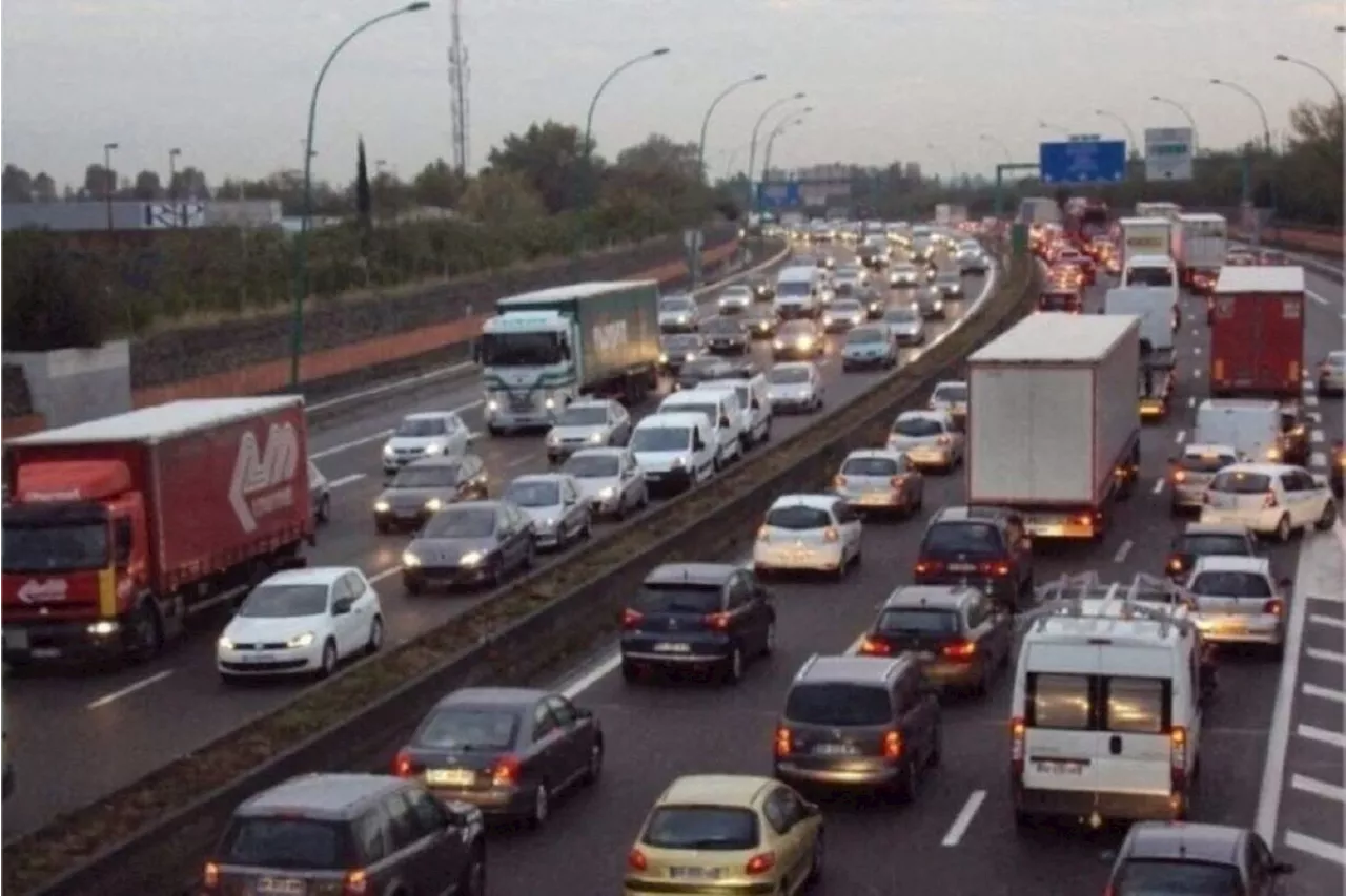 Accident sur le périphérique de Toulouse : un gros bouchon en cours à l'heure de pointe