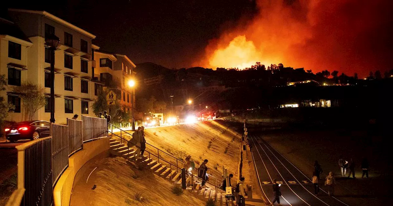 Pepperdine University students shelter in library as wildfire burns in Malibu