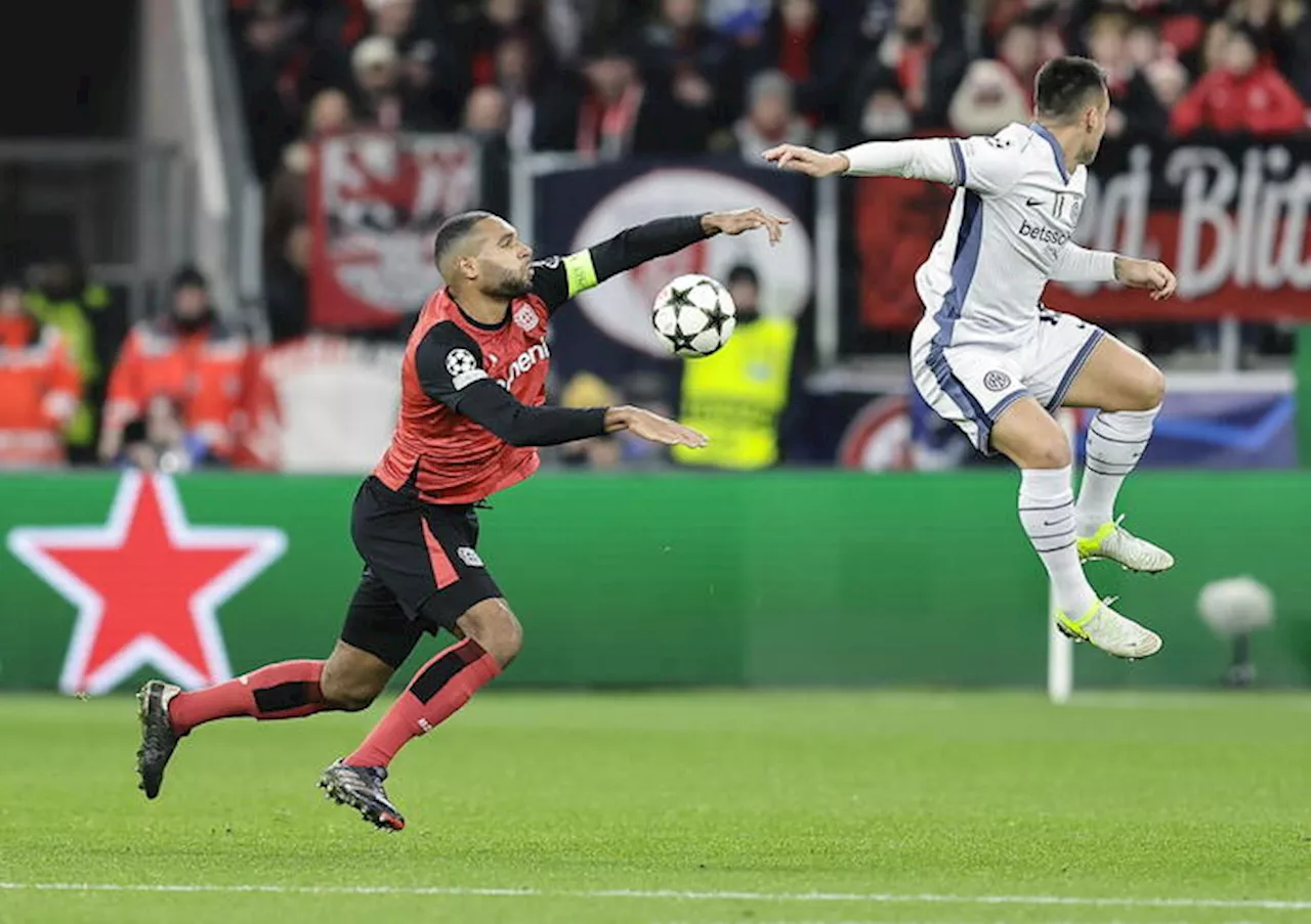 Champions League: beffa Inter, il Bayer Leverkusen vince al 90'