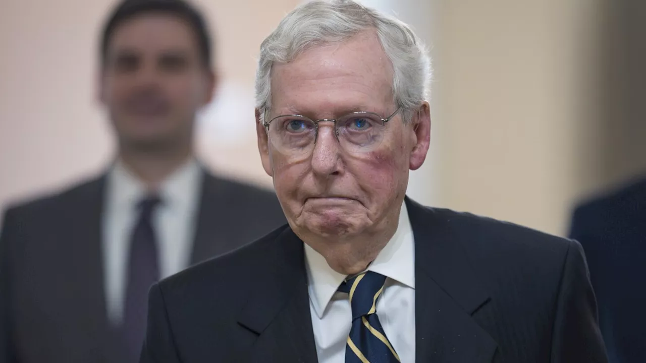 McConnell falls and scratches face after party luncheon, colleague says he is 'fine'