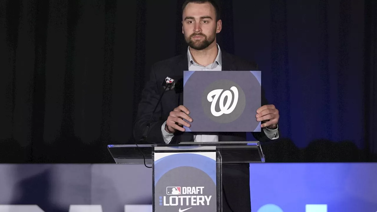 Washington Nationals win lottery for No. 1 pick in next amateur baseball draft, Angels No. 2