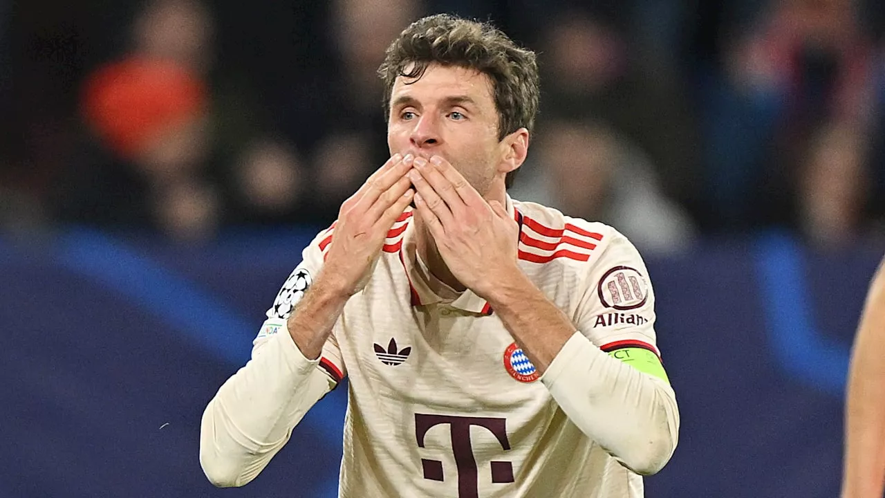 Champions League: Bayern schlägt Donezk – Müllers Tor-Erlösung auf Schalke!