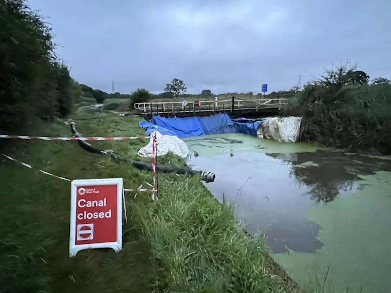 Dismay as Lancaster Canal at Woodplumpton closed until spring 2025