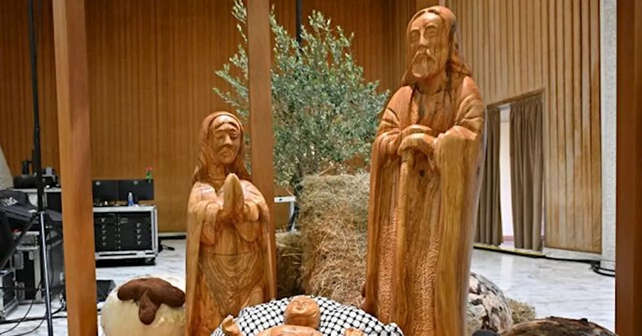 Vatican Nativity Scene Features Baby Jesus on Palestinian Scarf