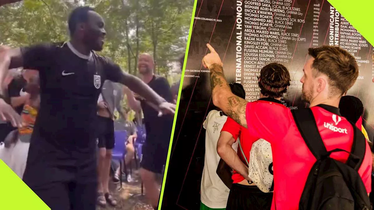 Michael Essien Joins Cultural Group to Display Dancing Skills During Nordsjaelland Visit: Video