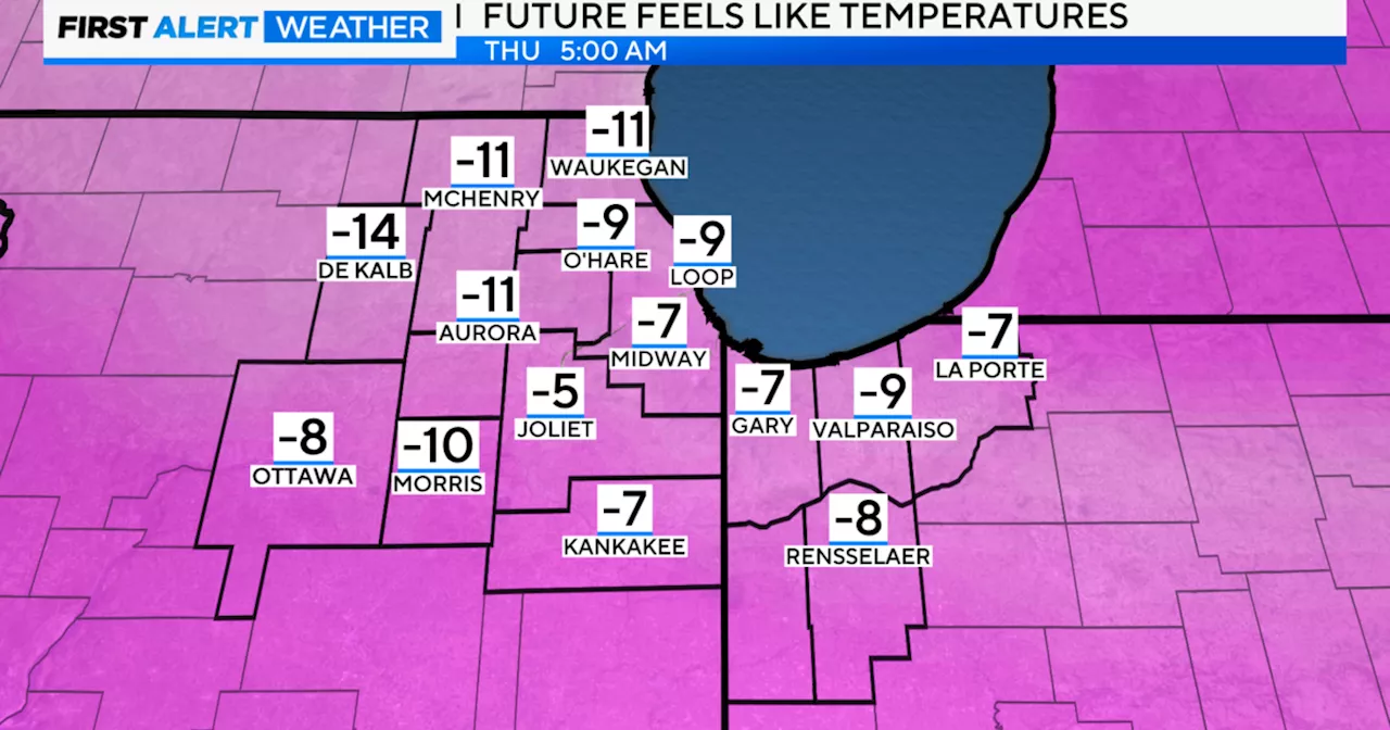 Arctic temperatures to put Chicago in deep freeze by Thursday