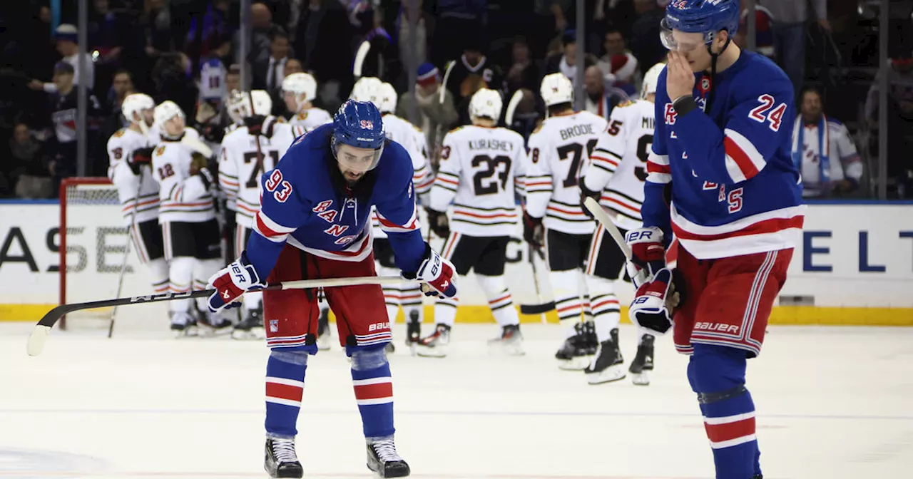 Rangers edged by Blackhawks, lose for 8th time in last 10 games