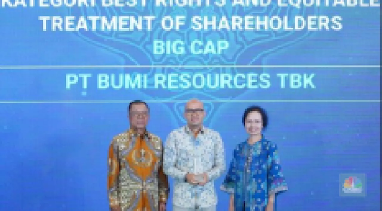 Perkuat Tata Kelola, Bumi Resources (BUMI) Sabet Dua Penghargaan Ini