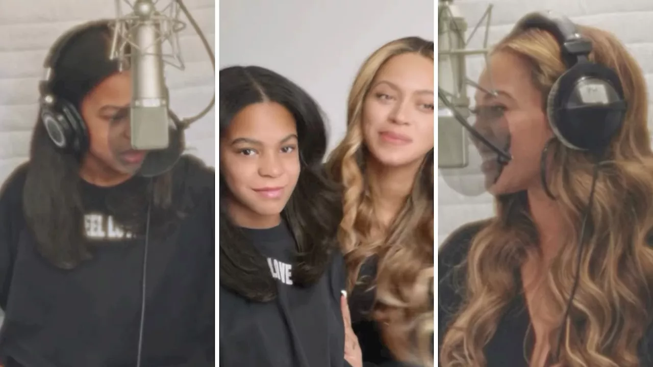 Beyoncé se emociona em dublagem de “Mufasa” com a filha; assista