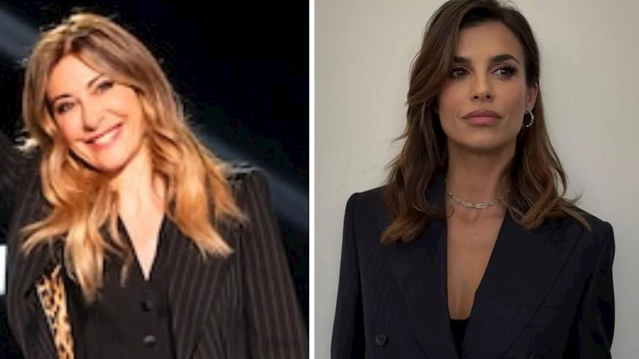 Gessato mania, da Elisabetta Canalis a Francesca Fagnani, i look gessati conquistano le donne