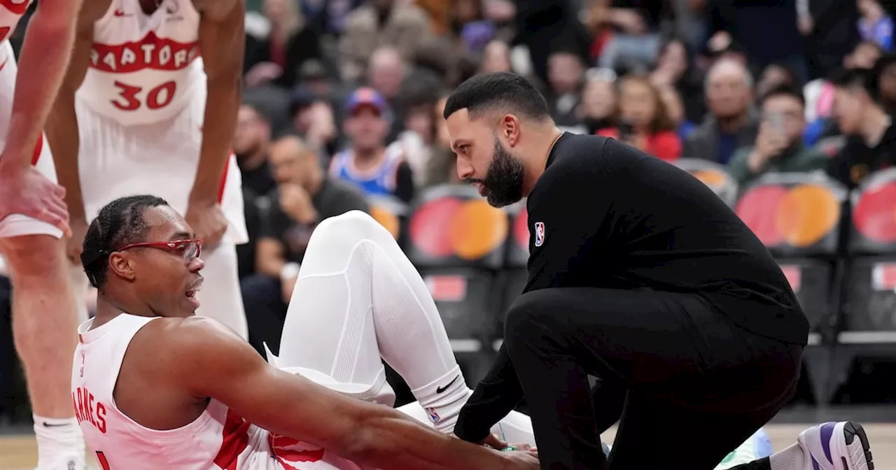 Scottie Barnes re-added to Raptors' injury woes in 113-108 loss to Knicks