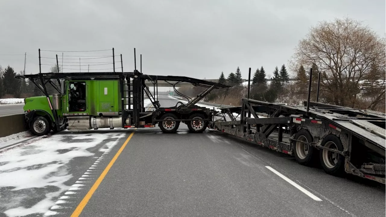 OPP deal with collisions across eastern Ontario as wintry weather makes roads icy