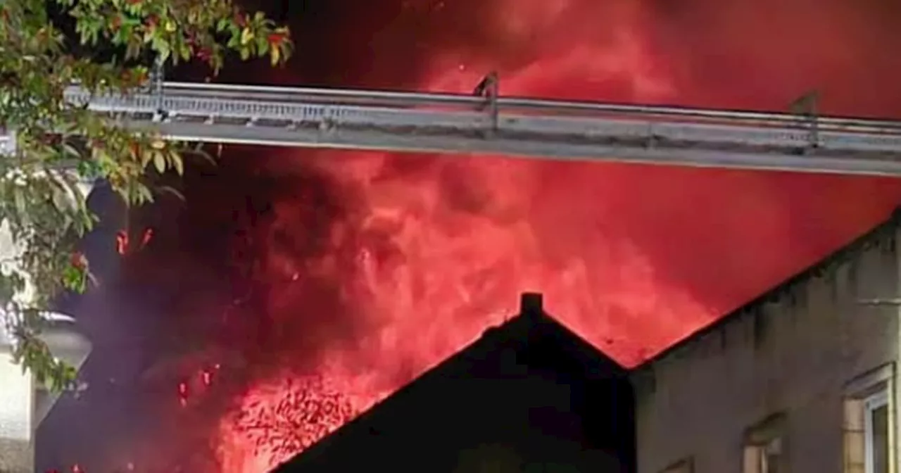 Massive blaze breaks out at Scots paper mill as emergency services rush to scene