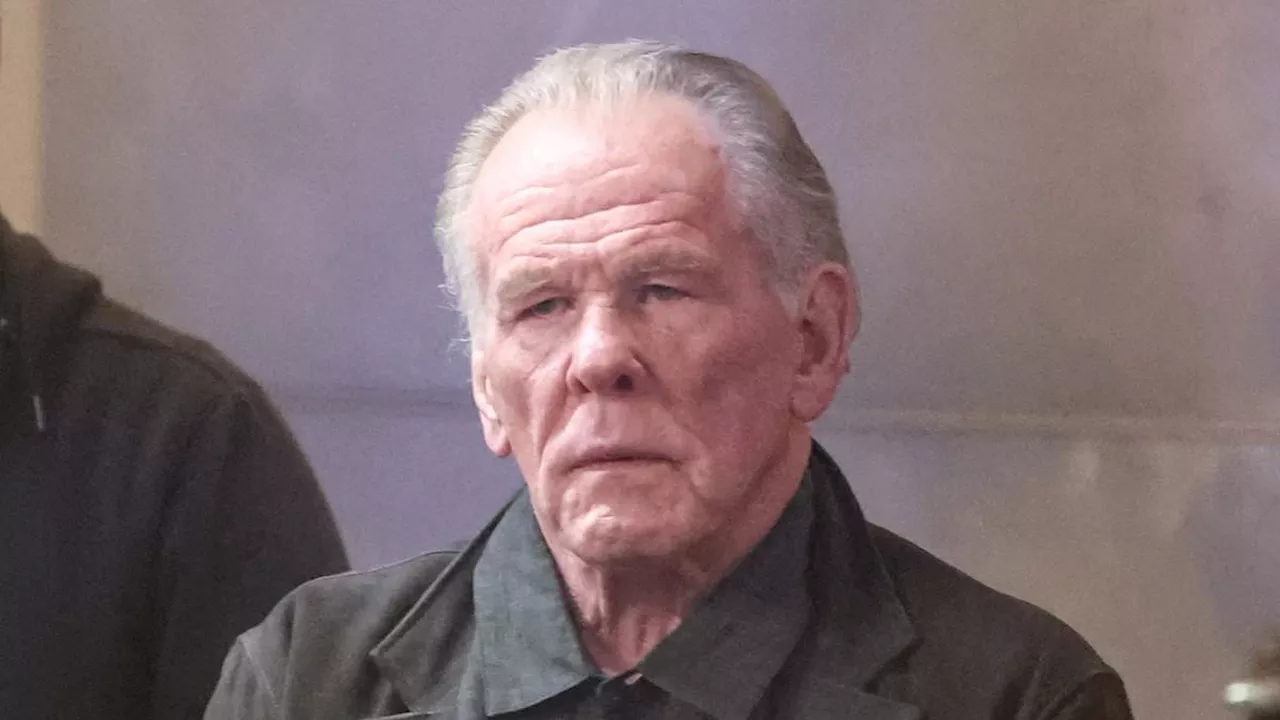 Nick Nolte, 83, looks healthy as he works on Amazon Studios' Crime 101 in LA with Chris Hemsworth,...