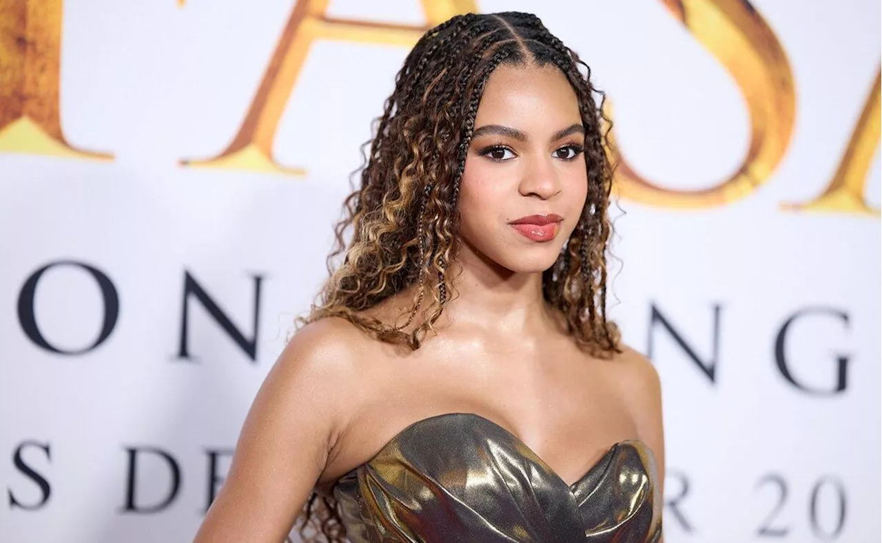 Blue Ivy, hija de Beyoncé, luce como princesa con vestido dorado