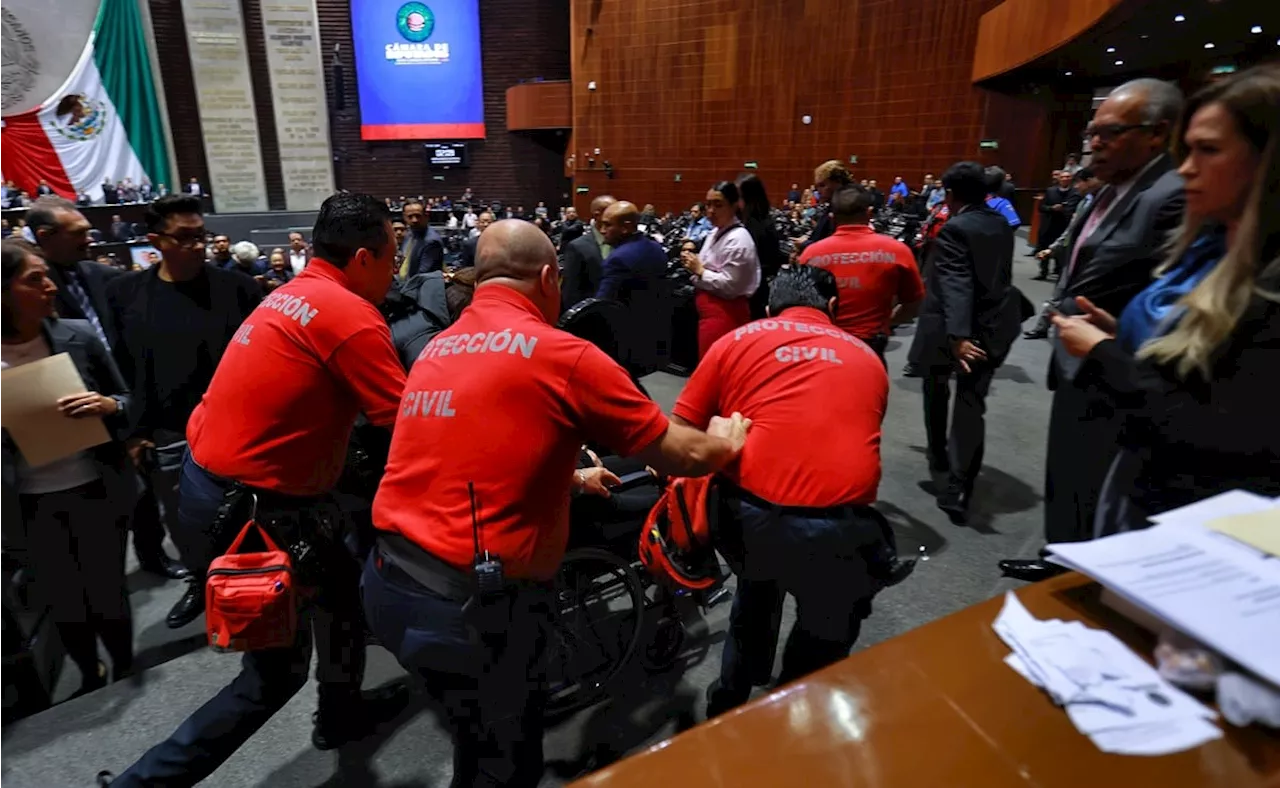 Diputada del PVEM se desvanece en plena sesión de San Lázaro; llegó en silla de ruedas