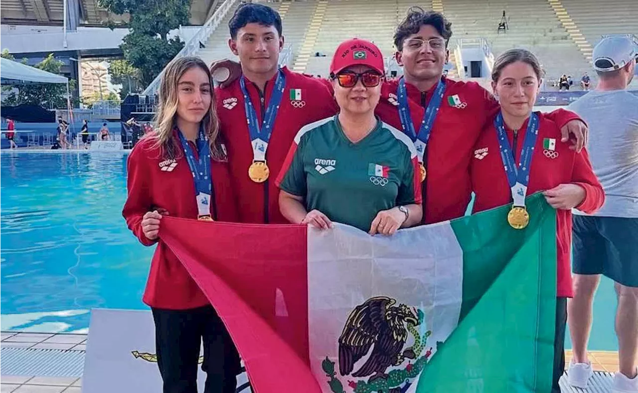 Equipo mexicano juvenil de clavados triunfa en Campeonato Mundial