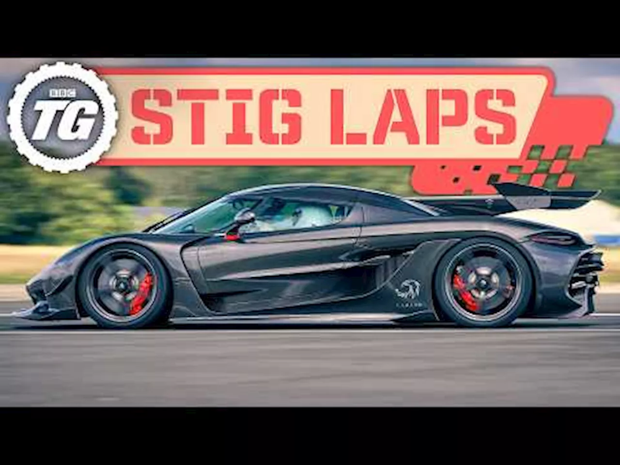 Koenigsegg Jesko Attack sätter rekord på Top Gears testbana. Och sladdar lite.