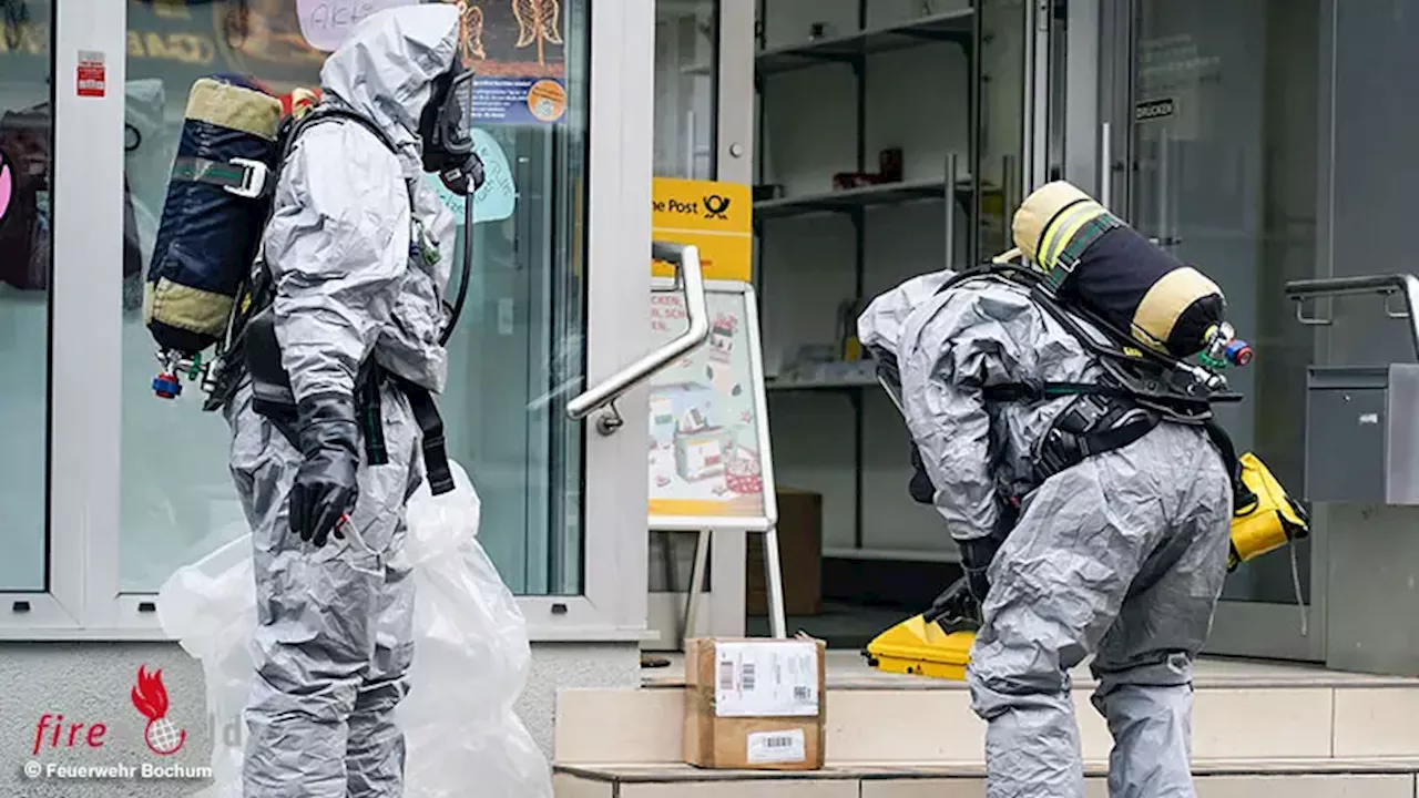 D: Versandpaket erzeugt Feuerwehreinsatz in Paketshop in Bochum-Werne