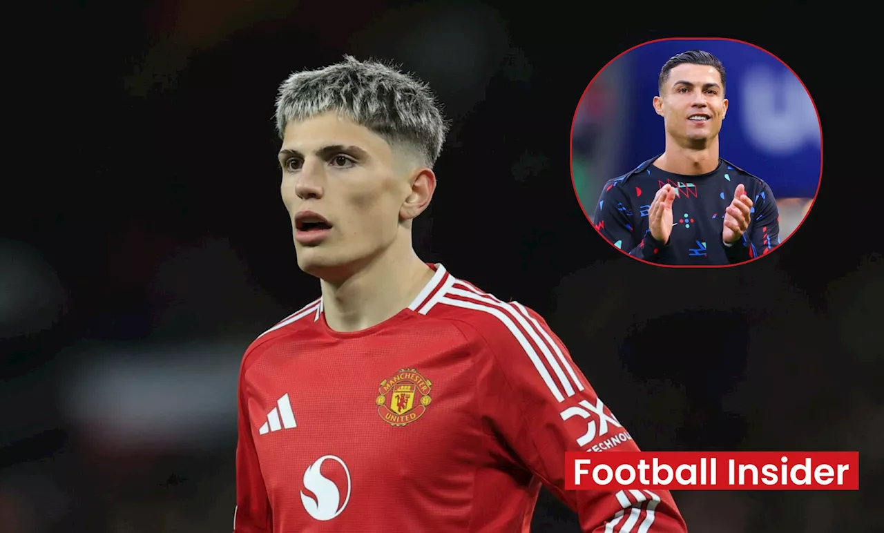 Alejandro Garnacho sends cryptic two-word message to Cristiano Ronaldo