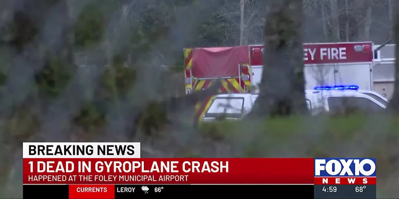 1 dead after gyroplane crash in Foley