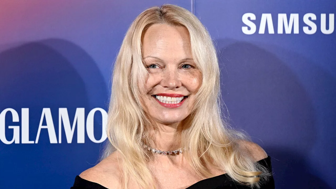 Pamela Anderson Ditches Her Signature Hairstyle For A Full-Frontal Fringe