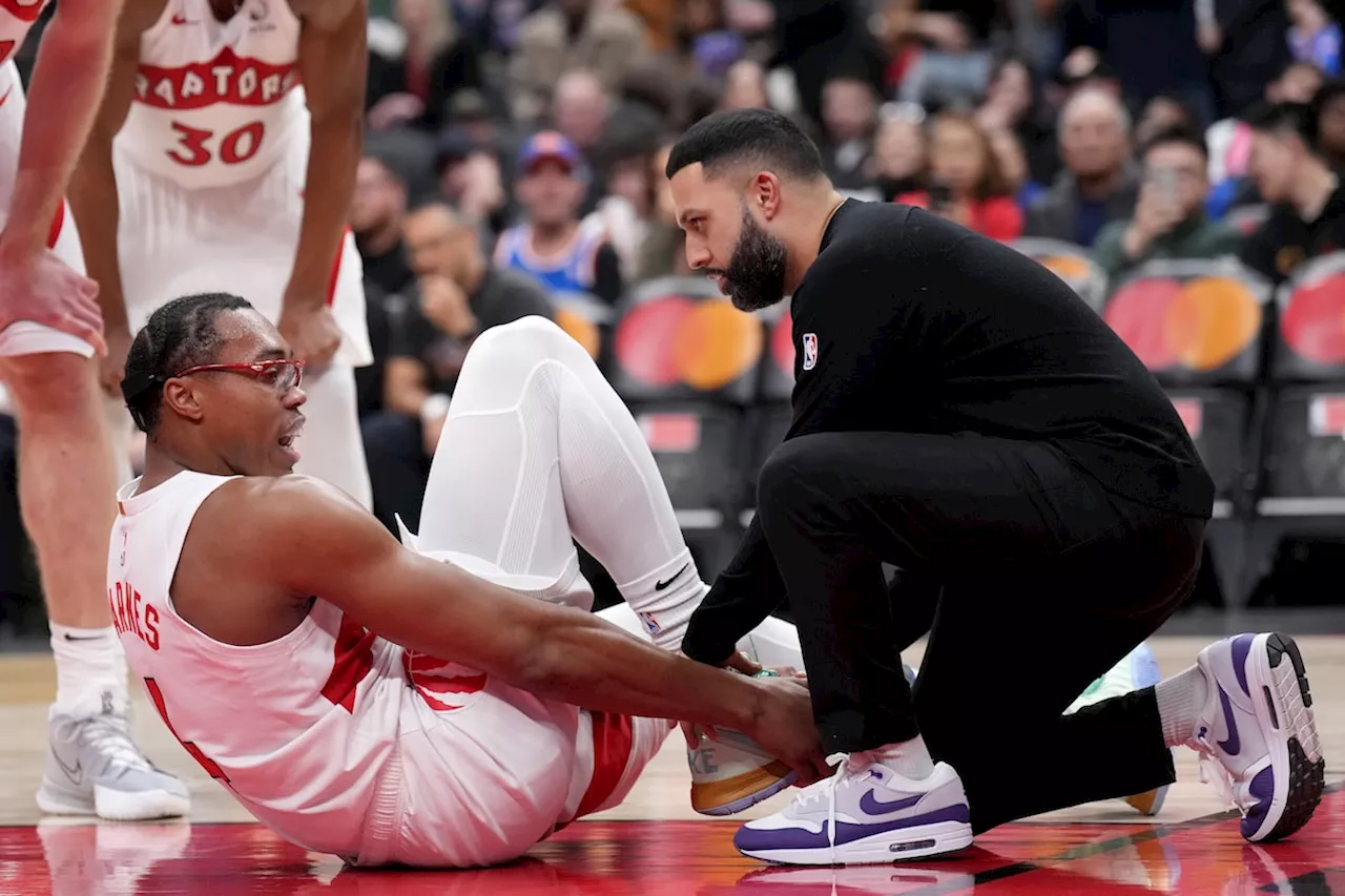 Scottie Barnes re-added to Raptors’ injury woes in 113-108 loss to Knicks