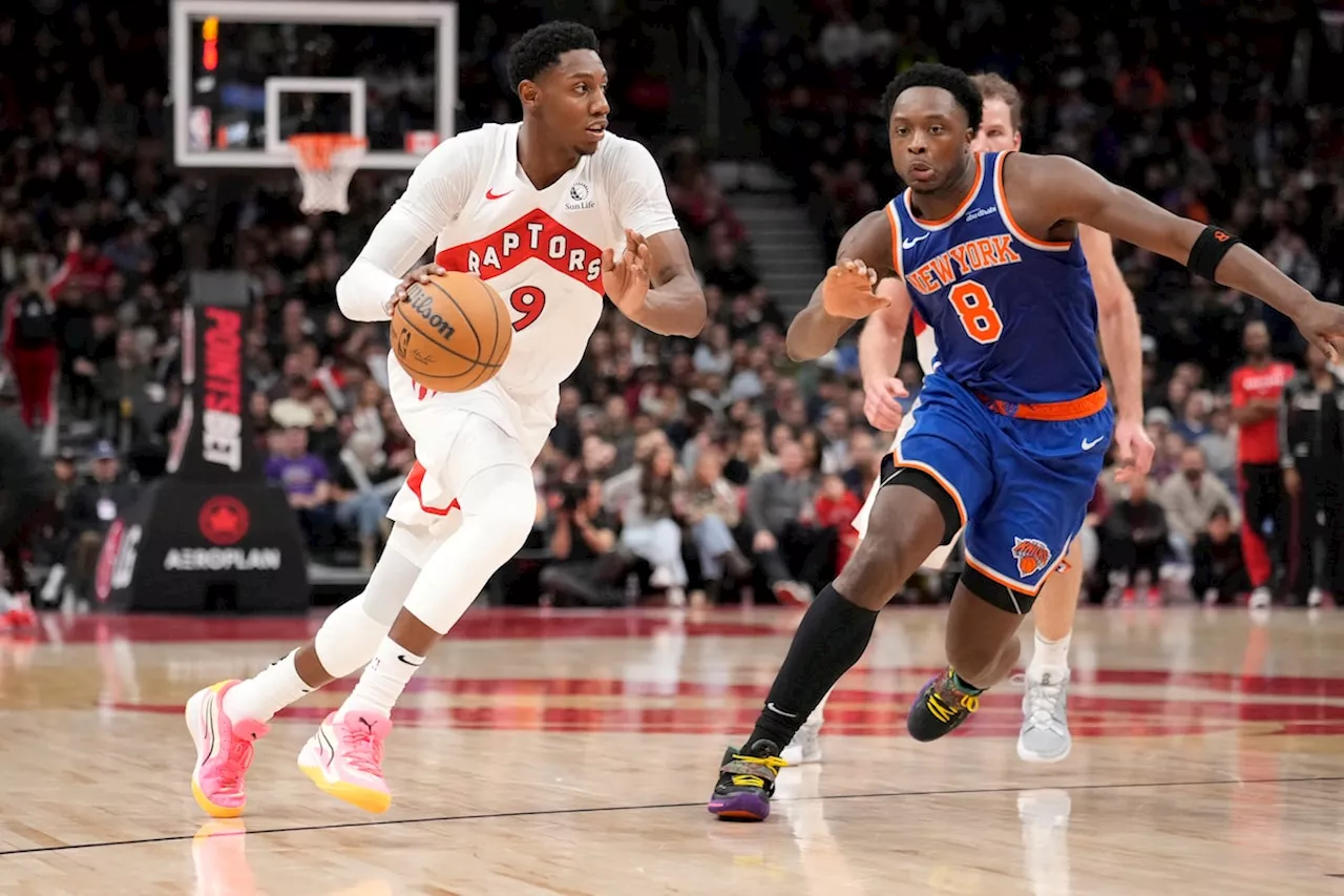 Knicks edge Raptors 113-108, Barnes suffers ankle injury