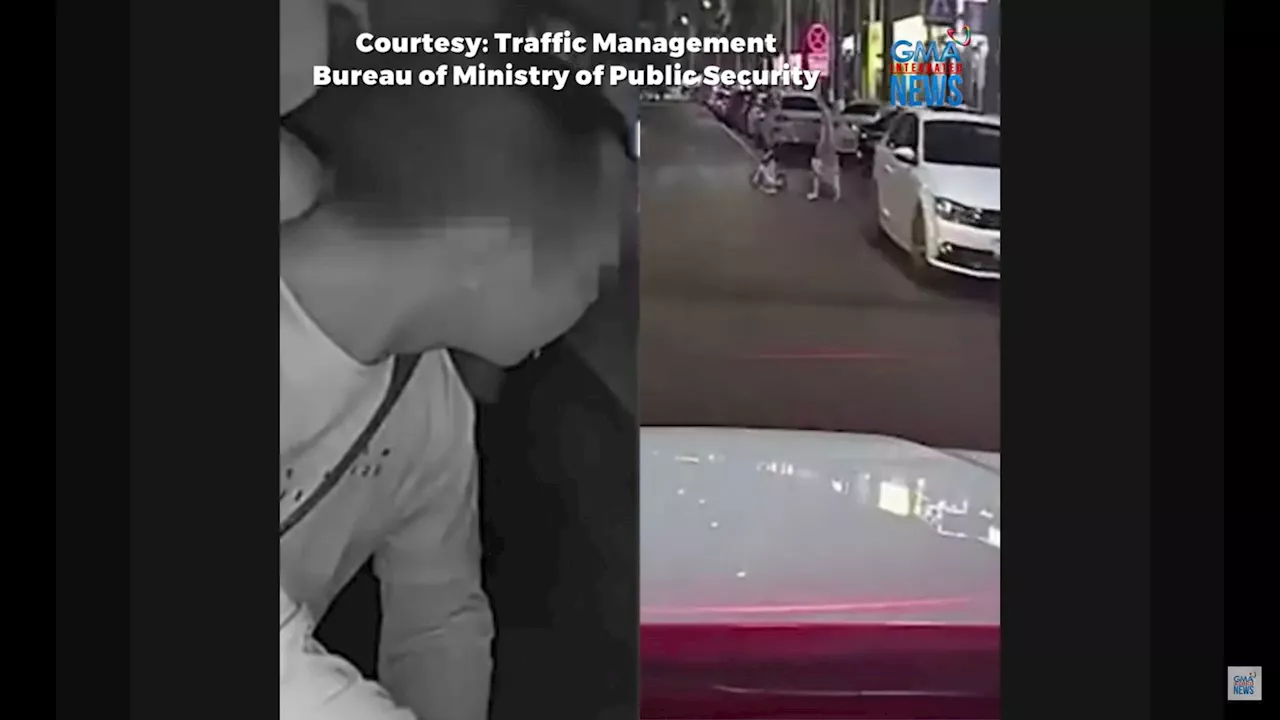 Driver na 'di nakatingin sa kalsada, nakabundol ng mag-ina sa China