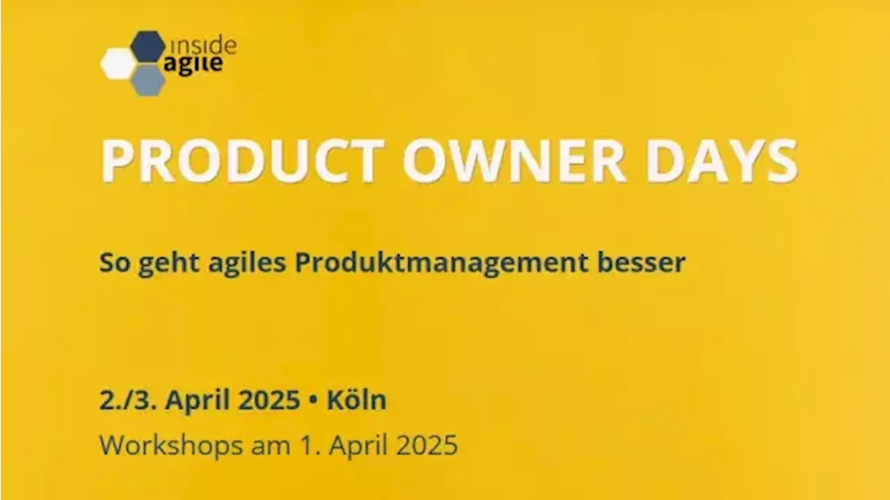 Product Owner Days 2025: Drei Keynotes stehen fest