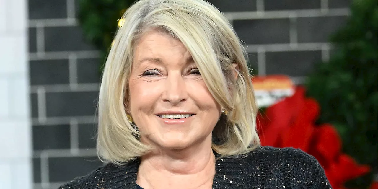 Martha Stewart Just Wore the Most Festive Version of Her Go-To Comfy Knit