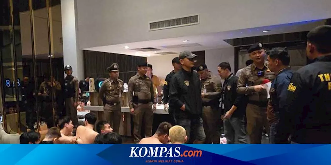 Kronologi Polisi Thailand Gerebek Pesta Narkoba dan Tangkap 124 Pria Cuma Pakai Celana Dalam