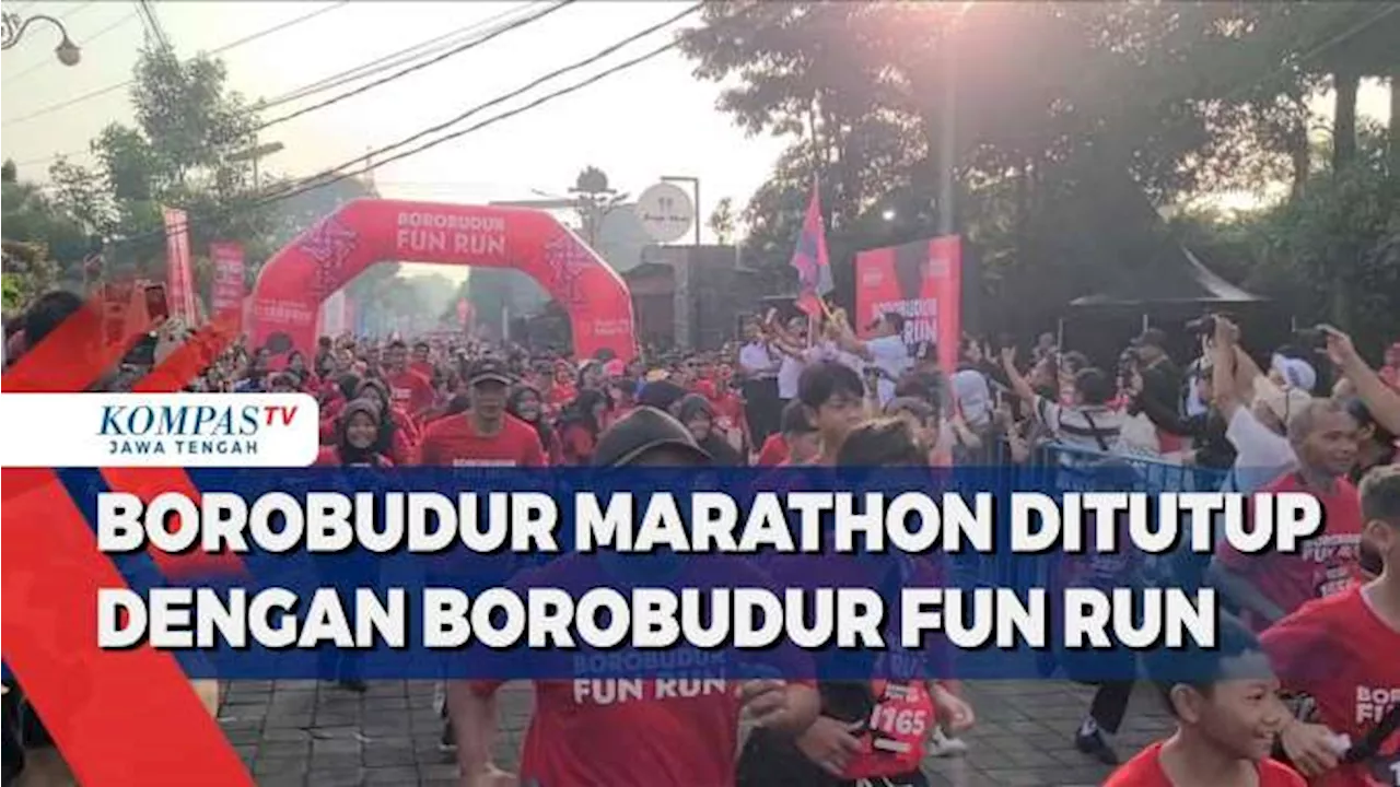 Borobudur Marathon Ditutup Dengan Borobudur Fun Run