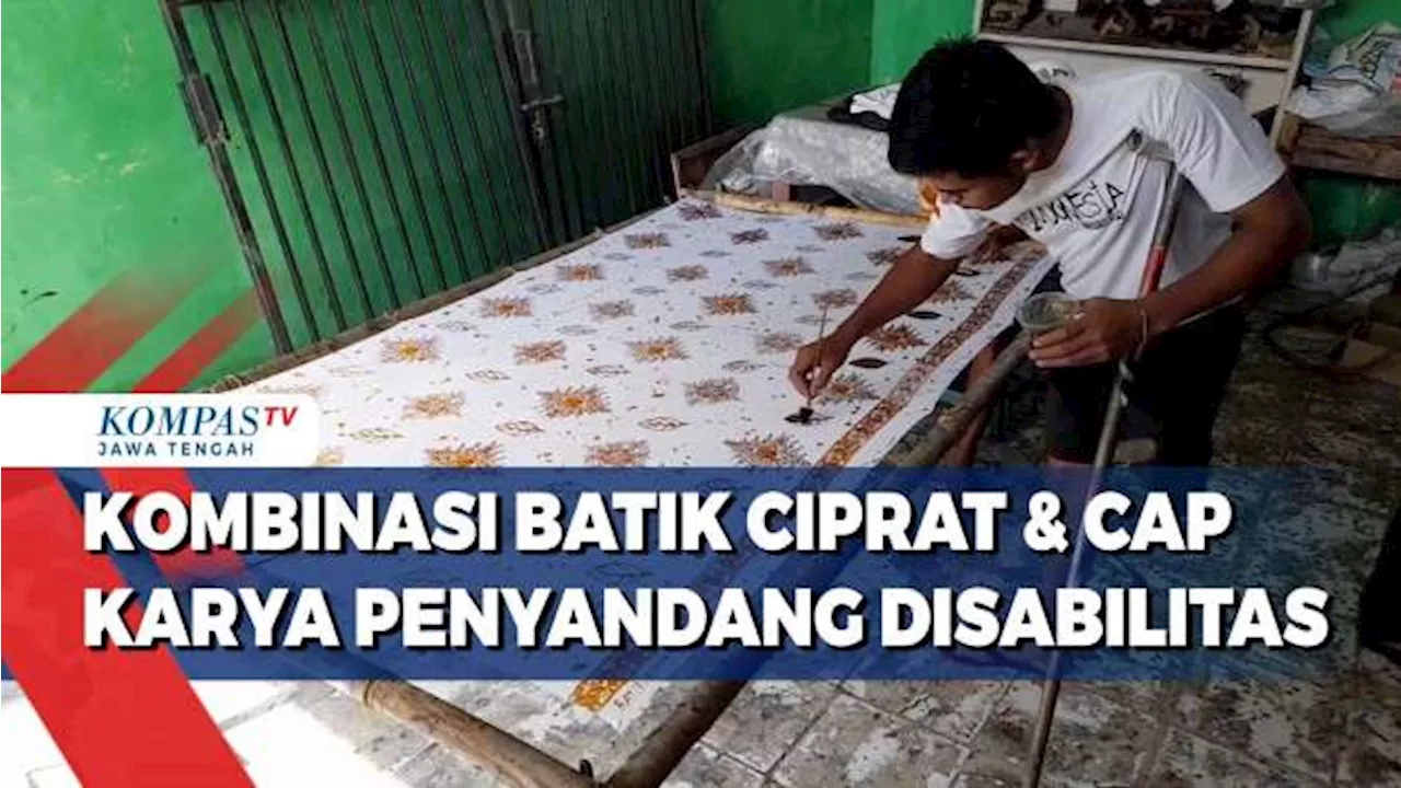 Kombinasi Batik Ciprat dan Cap Karya Penyandang Disabilitas