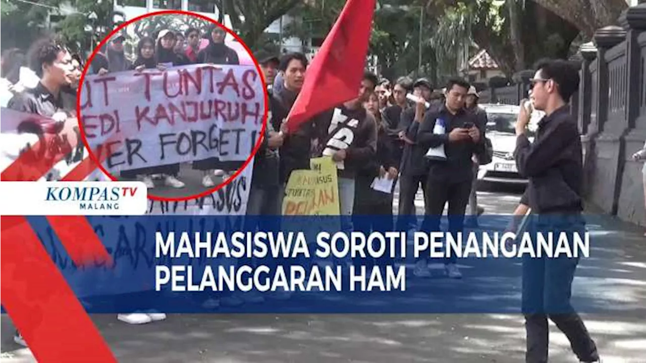 Peringati Hari HAM Mahasiswa di Kota Malang Turun ke Jalan