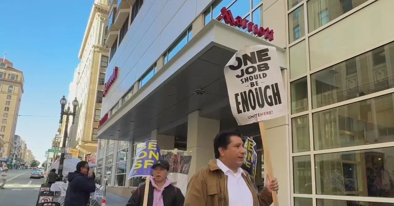 Striking San Francisco hotel workers urge J.P. Morgan health conference attendees to stay away