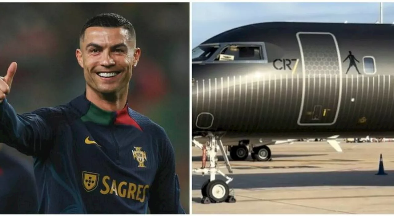 Cristiano Ronaldo, nuovo jet personalizzato da 70 milioni di euro: a bordo suite e letto a doghe, quanti passe