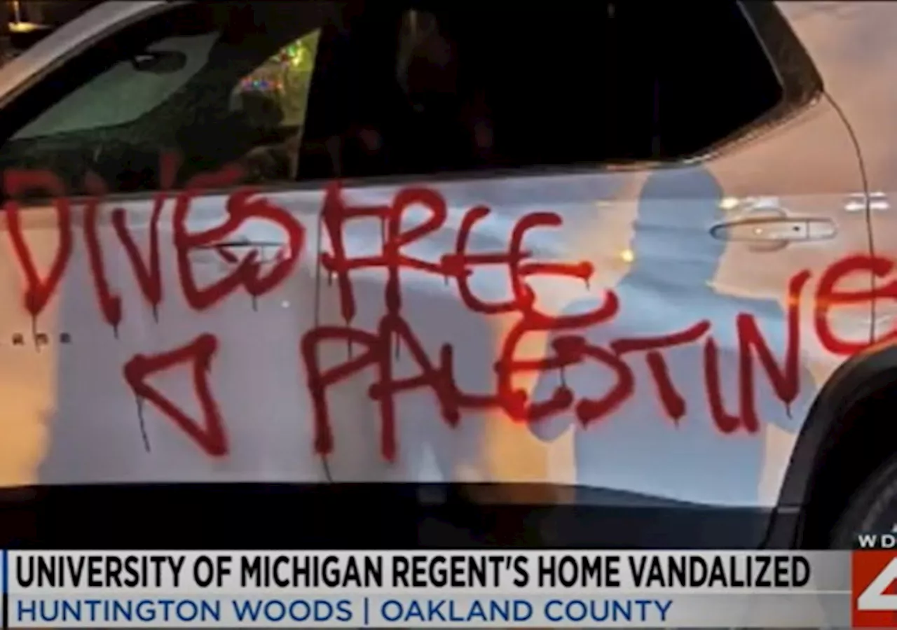 Pro-Hamas Radicals Terrorize Family and Vandalize Home of Jewish U. Michigan Regent