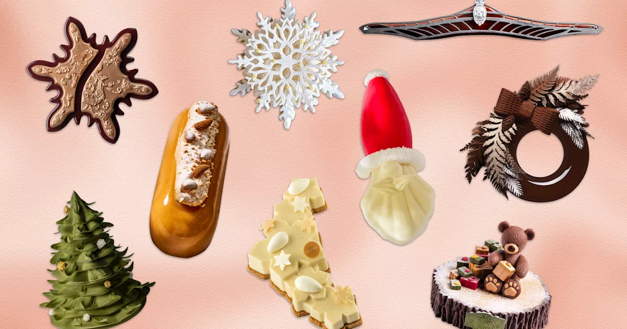 Bûches de Noël : les incroyables créations des chefs pâtissiers pour le réveillon 2024