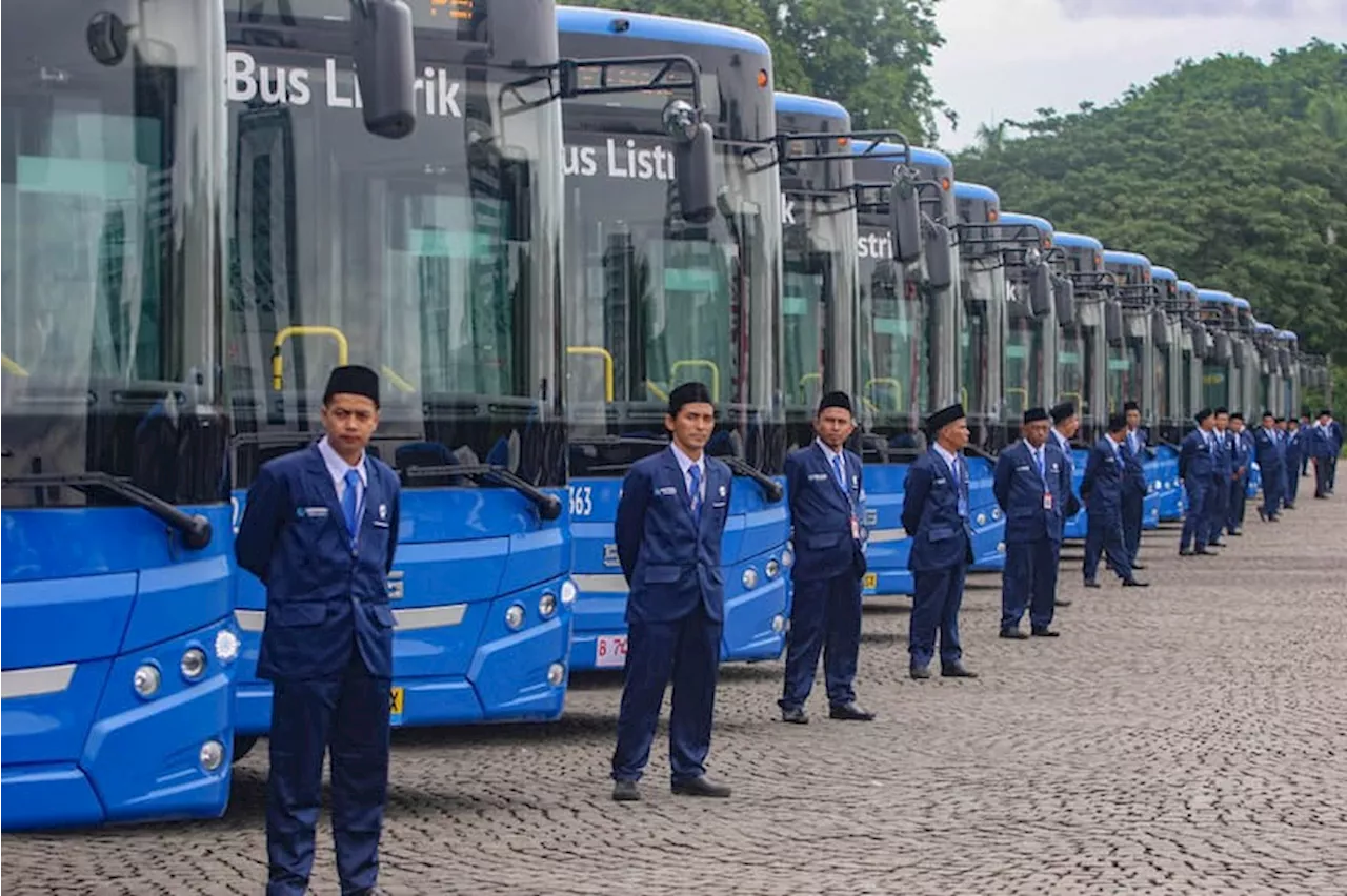 PT Trans-Jakarta Meluncurkan 200 Unit Bus Raya Terpadu (BRT) Listrik Baru