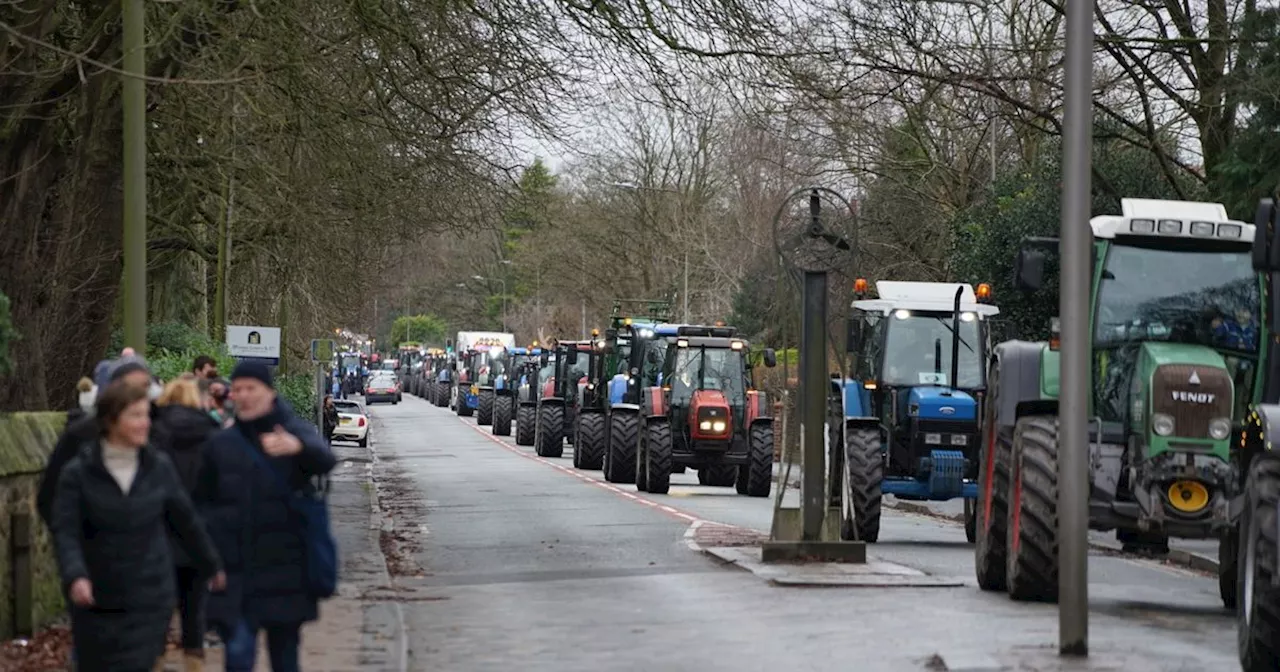 Giant convoy of tractors to travel through Greater Manchester for The Christie