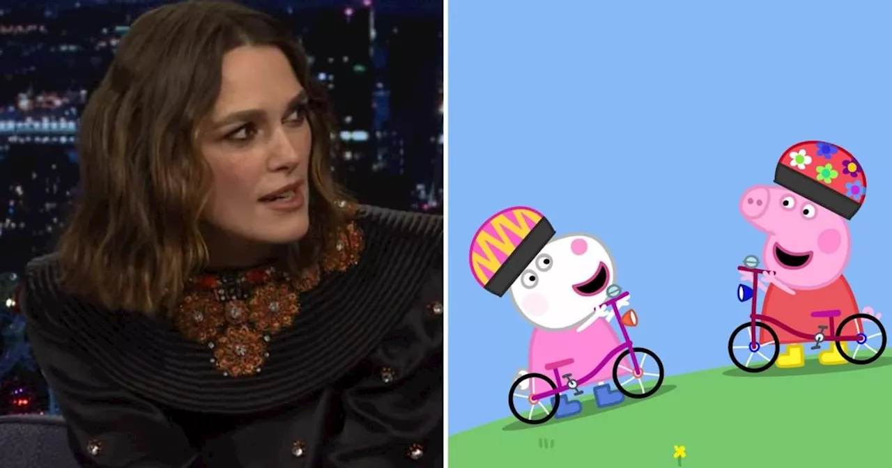 Keira Knightley reveals why she has a big grudge... against Peppa Pig