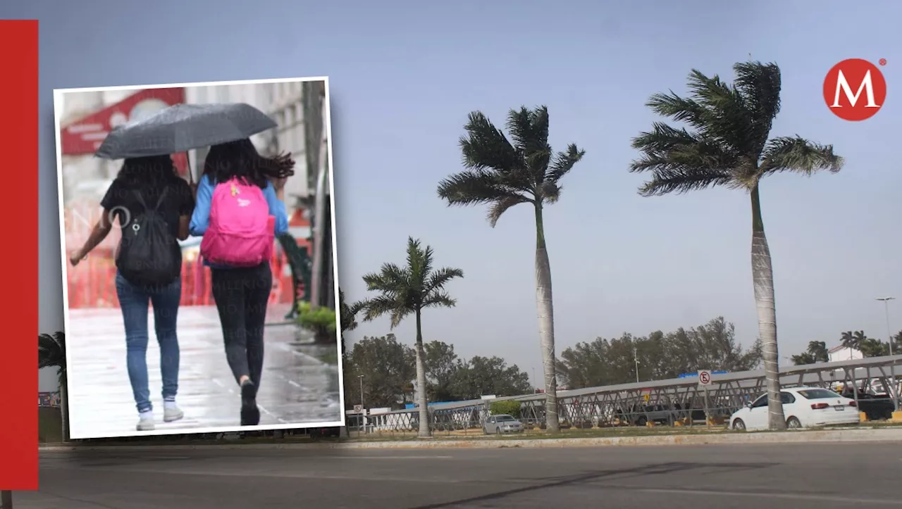 Prevén lluvias fuertes y vientos intensos para este martes en Tamaulipas