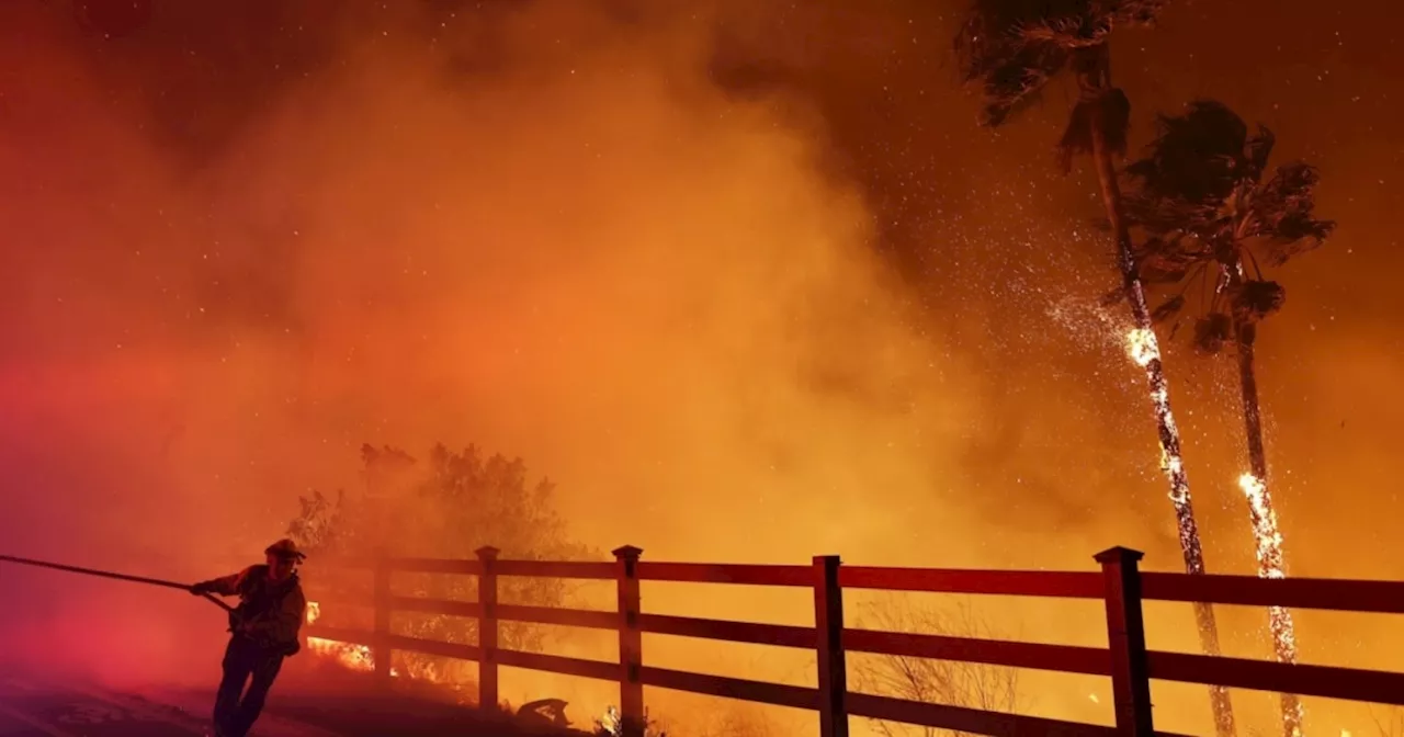 Ferocious wildfires force evacuations in parts of southern California