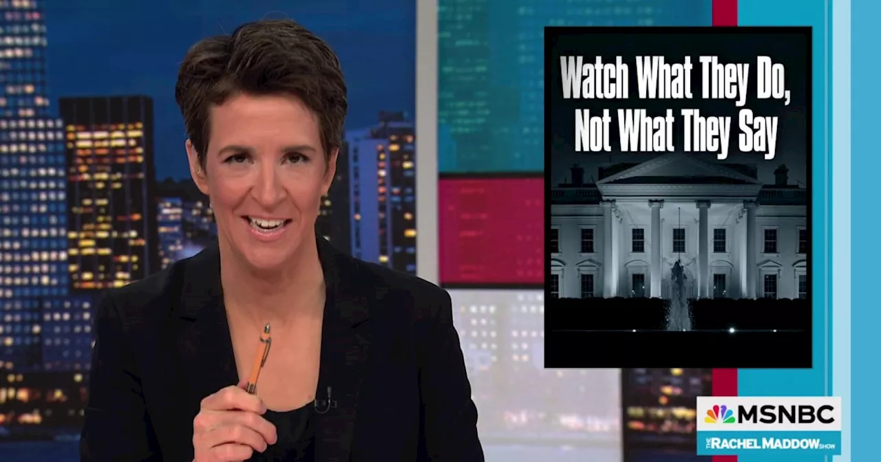 'Watch what they do': Maddow points out loopholes in new Trump FBI vetting agreement