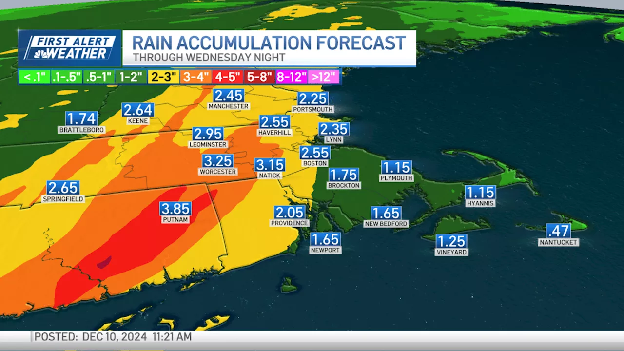 First Alert: Wednesday could be the rainiest day of 2024 in New England