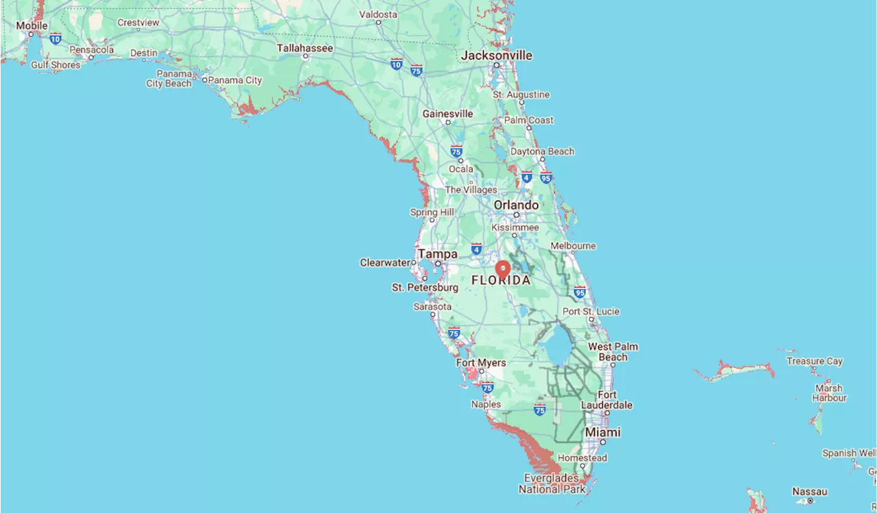 Florida Map Reveals Cities That Could Be Underwater in 2050