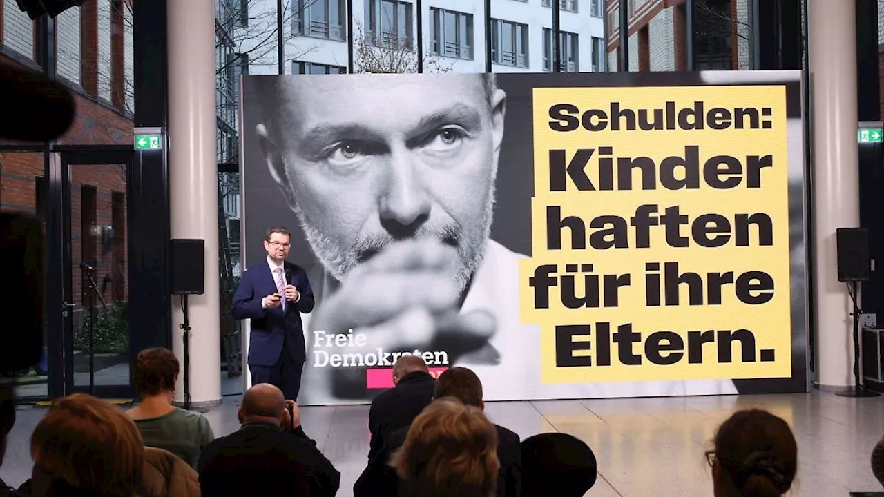 Umfragerückstand vor Neuwahl: Liberale gehen mit überlebensgroßem Lindner ins Rennen